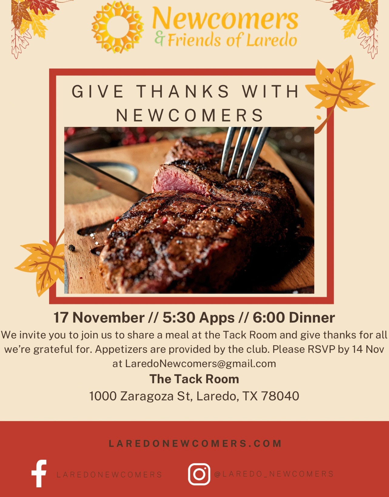 Thanksgiving dinner @ Tack Room
